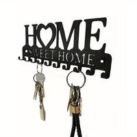 10 hooks Vintage Metal Key Holder - Decorative Wall Mount Organizer for Home, Bedroom, Office, Car Keys - 1PC Shelves
