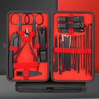 24pcs Nail Clipper Set  – Stainless Steel Manicure & Pedicure Kit, Professional Nail Care Tools for Home & Travel, Lightwei...