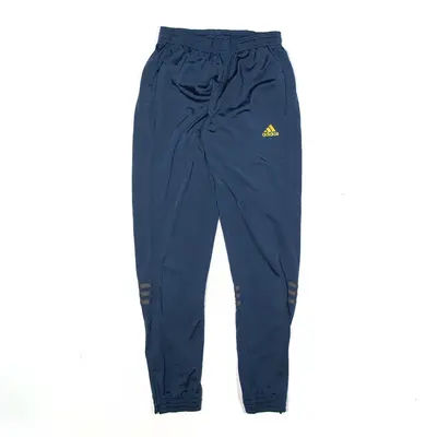 ADIDAS Track Pants Blue Tapered Mens S W24 L28