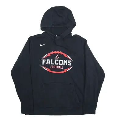 NIKE Falcons Football USA Hoodie Black Pullover Boys L
