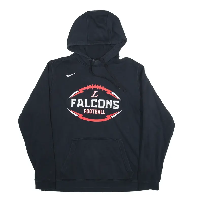 NIKE Falcons Football USA Hoodie Black Pullover Boys L