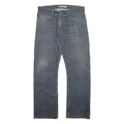 LEVI'S 506 Jeans Mens Grey Regular Straight Stone Wash W33 L30