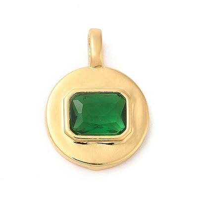 Brass with Cubic Zirconia Pendants