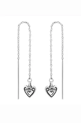 Heart Threaders Silver | Size: 4 in.