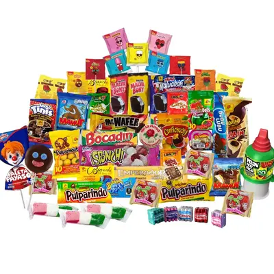 50pcs Authentic Mexican Candy, Sweet and Spicy, Lollipops, Push up Candy, Traditional Import Snack Chocolate Candies