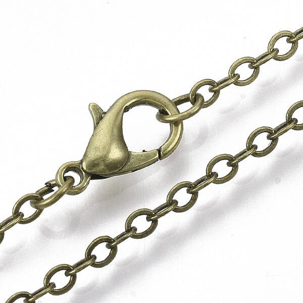 Brass Cable Chains Necklace Making