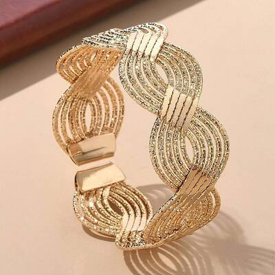 Electrophoresis Iron Cuff Bangles for Women