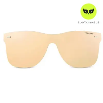 Sustainable Future Wife - Gold Square Wayfarer Sunglasses | Color: Gold | Size: OS