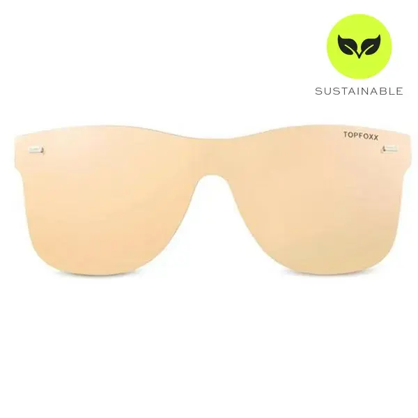 Sustainable Future Wife - Gold Square Wayfarer Sunglasses | Color: Gold | Size: OS