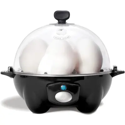 7 Egg Electric Cooker for Perfect Soft Medium & Hard Boiled Eggs Poaching & Omelets One Touch Kitchen Steamer for Quick Break...