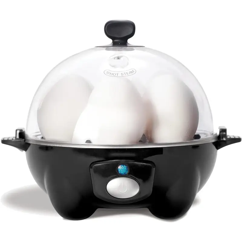 7 Egg Electric Cooker for Perfect Soft Medium & Hard Boiled Eggs Poaching & Omelets One Touch Kitchen Steamer for Quick Break...