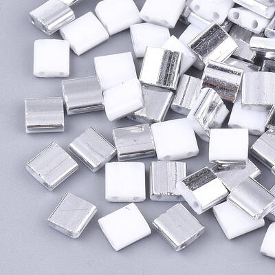 Electroplate Opaque Glass Seed Beads