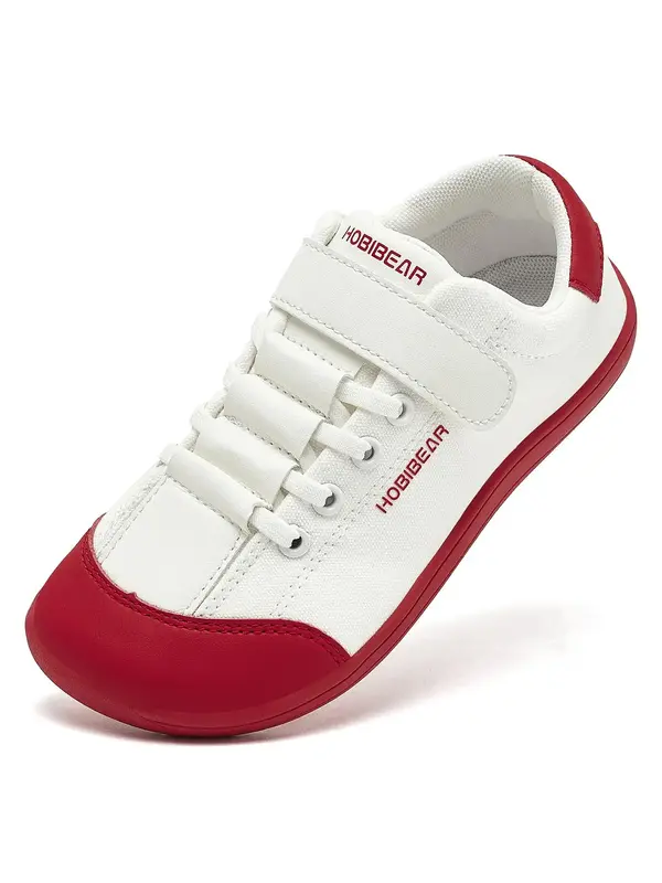 HOBIBEAR 2024 children's autumn and winter new casual sports wide toe shoes for boys and girls, Velcro comfortable barefoot c...