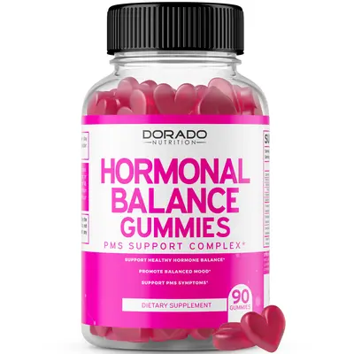 Hormonal Balance Gummies for Women - 90 Edible Gummies with Natural Ingredients - Made in US - Dietary Supplement for Daily W...