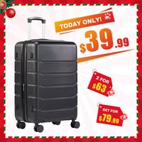Sweet Furniture F Expandable Luggage, Lightweight Suitcase with Spinner Wheels, TSA Lock, Telescopic Handle and ABS Durable M...