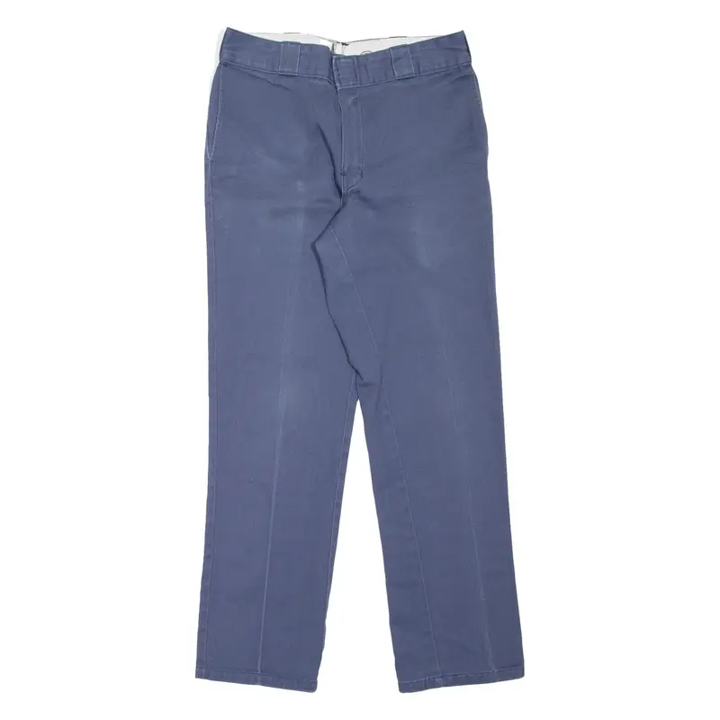 DICKIES 874 Workwear Mens Trousers Blue Regular Straight W32 L29