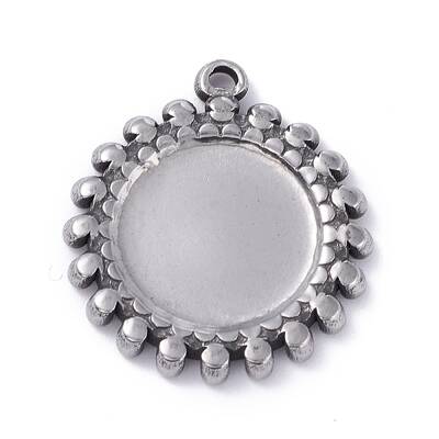 Non-Tarnish 304 Stainless Steel Pendant Cabochons Settings