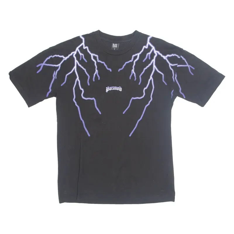 BLACK SQUAD Paranoid Oversize Fit Mens T-Shirt Black S