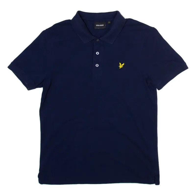 LYLE & SCOTT Mens Polo Shirt Blue M