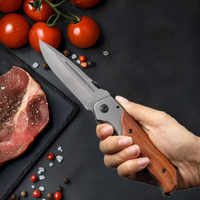 Stainless steel folding knife, kitchen peeling knife, melon and fruit knife, used for cutting meat slices and cooking