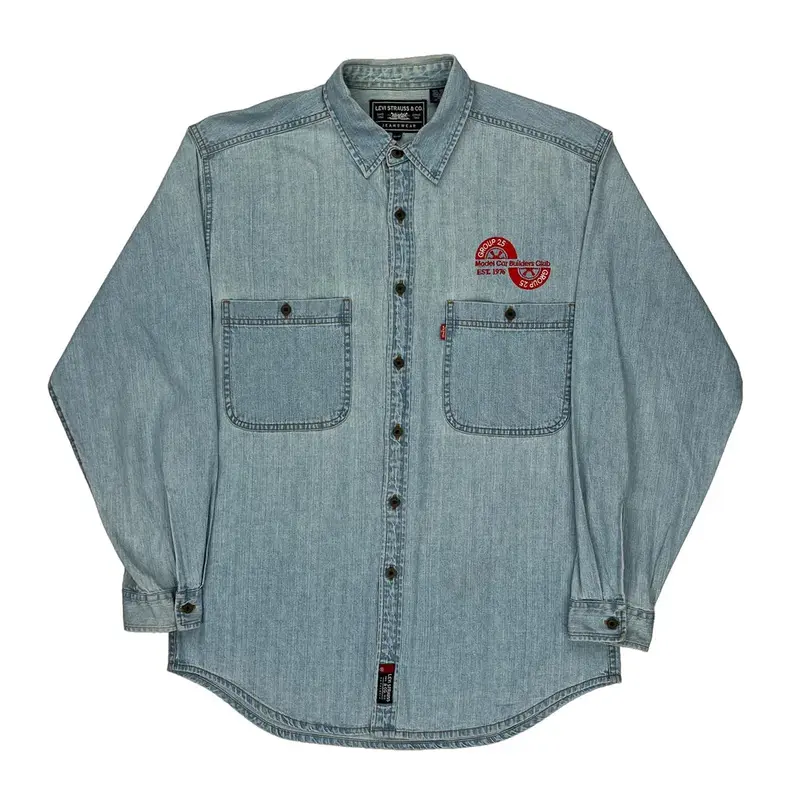 Levis Denim Shirt - Medium Light Wash Cotton