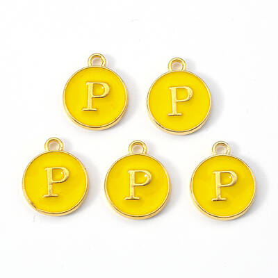 Golden Plated Alloy Enamel Charms