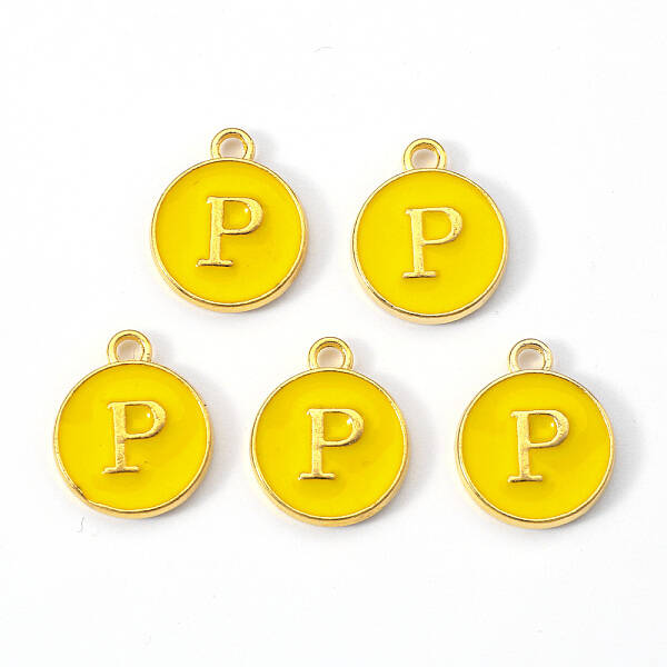 Golden Plated Alloy Enamel Charms
