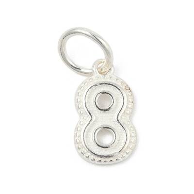 Number Series 925 Sterling Silver Charms