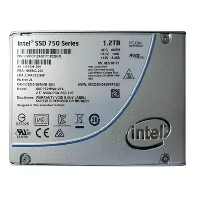 SSDPE2MW012T4X1 Intel 750 1.2TB Multi-Level Cell PCI Express 3.0 x4 NVMe U.2 2.5-Inch Solid State Drive