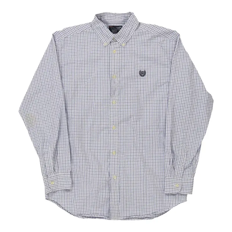 Age 13 Chaps Ralph Lauren Checked Shirt - XL White Cotton