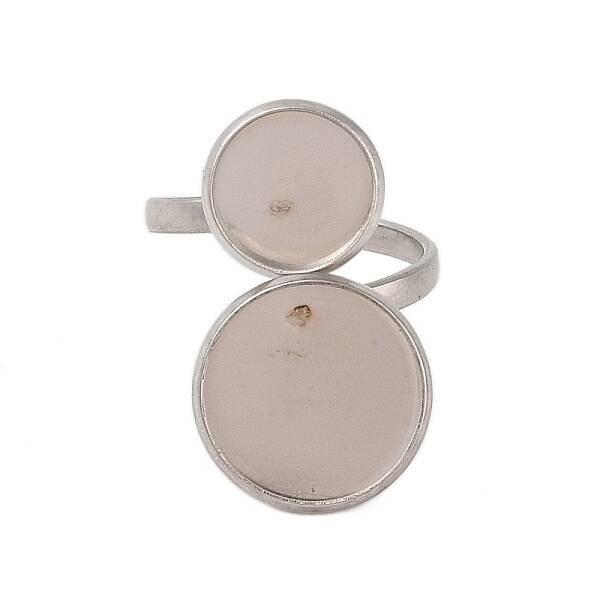 Non-Tarnish 304 Stainless Steel Open Cuff Ring Findings