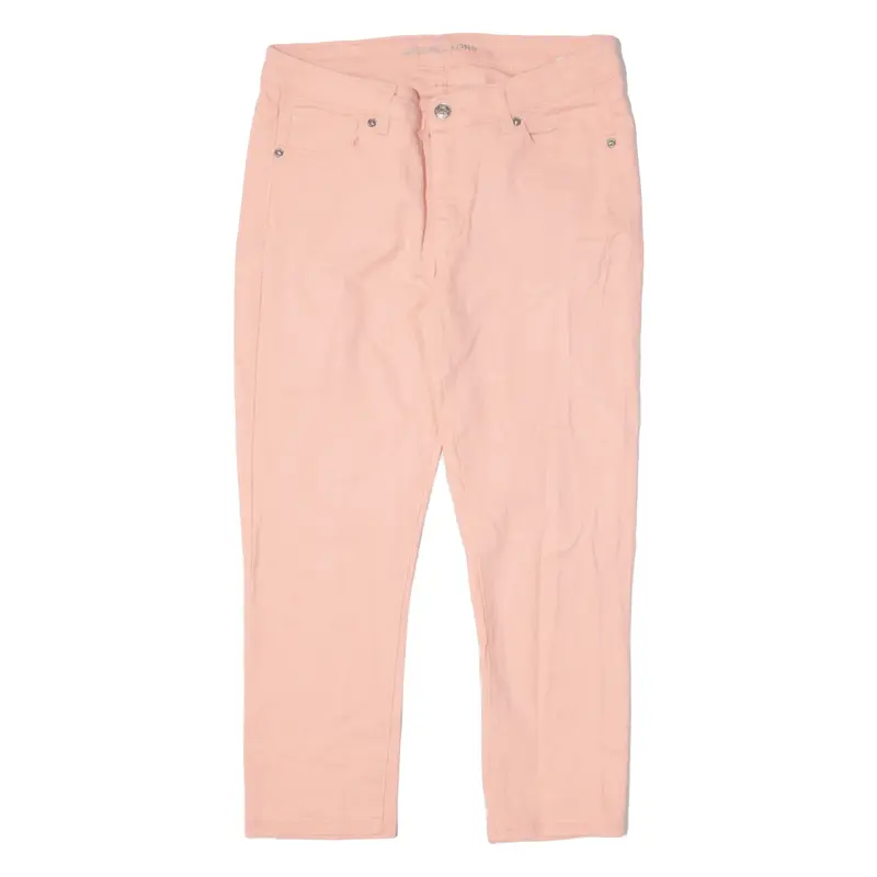 MICHAEL KORS Cropped Jeans Pink Denim Slim Skinny Womens W30 L22