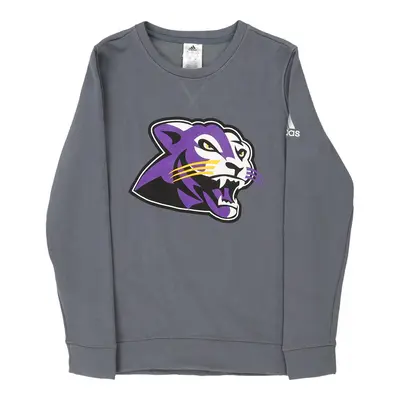 Age 13-14 Adidas Sweatshirt - Large Grey Polyester Blend