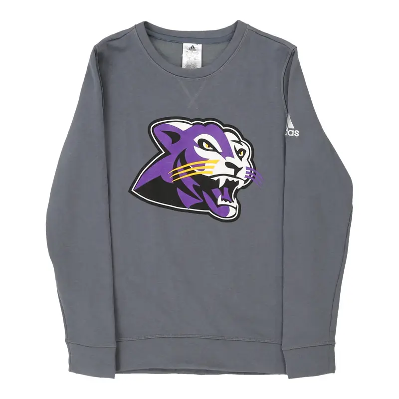 Age 13-14 Adidas Sweatshirt - Large Grey Polyester Blend
