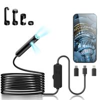 KAIWEETS Endoscope Borescope Camera with 8 Adjustable LED Lights, Car Inspection Camera, IP67 waterproof Multifunctional Insp...