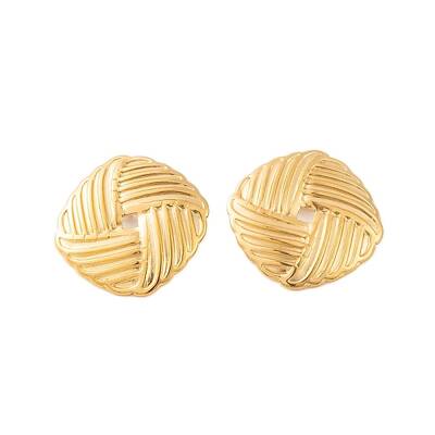 Ion Plating(IP) 304 Stainless Steel Stud Earrings for Women