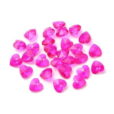 Romantic Valentines Ideas Glass Charms