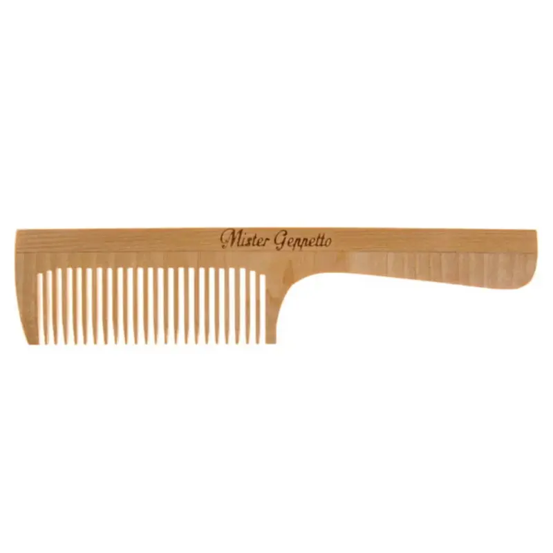 Mister geppetto Wooden comb, 43x197 mm (with thick handle)