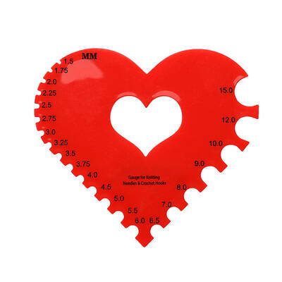 Plastic Knitting Needle Gauges