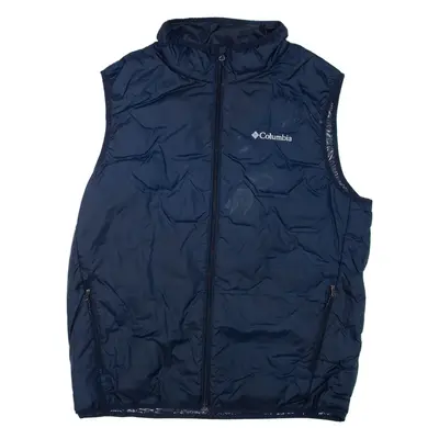 COLUMBIA Mens Gilet Blue L
