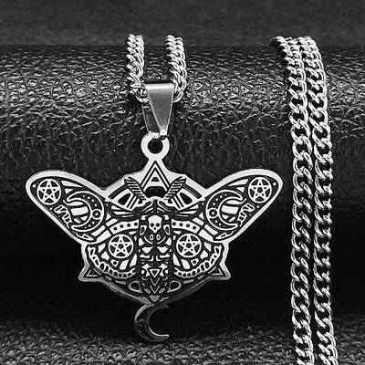 304 Stainless Steel Enamel Pendant Necklaces for Women Men
