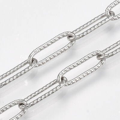 Non-Tarnish 304 Stainless Steel Paperclip Chains