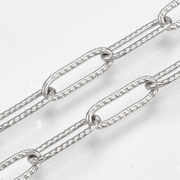 Non-Tarnish 304 Stainless Steel Paperclip Chains