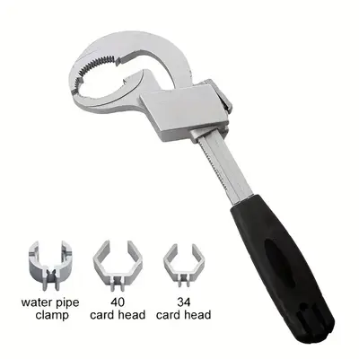 🔧Universal Adjustable Wrench,🔧Ideal for Faucet & Sink Repairs,Multi-Functional Bathroom Wrench,Adjustable Plumbing Repa...