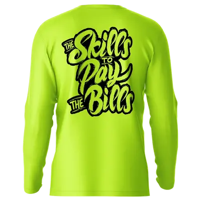 Skills - Hi-Visibility UPF 50 Long Sleeve Sun Shirt