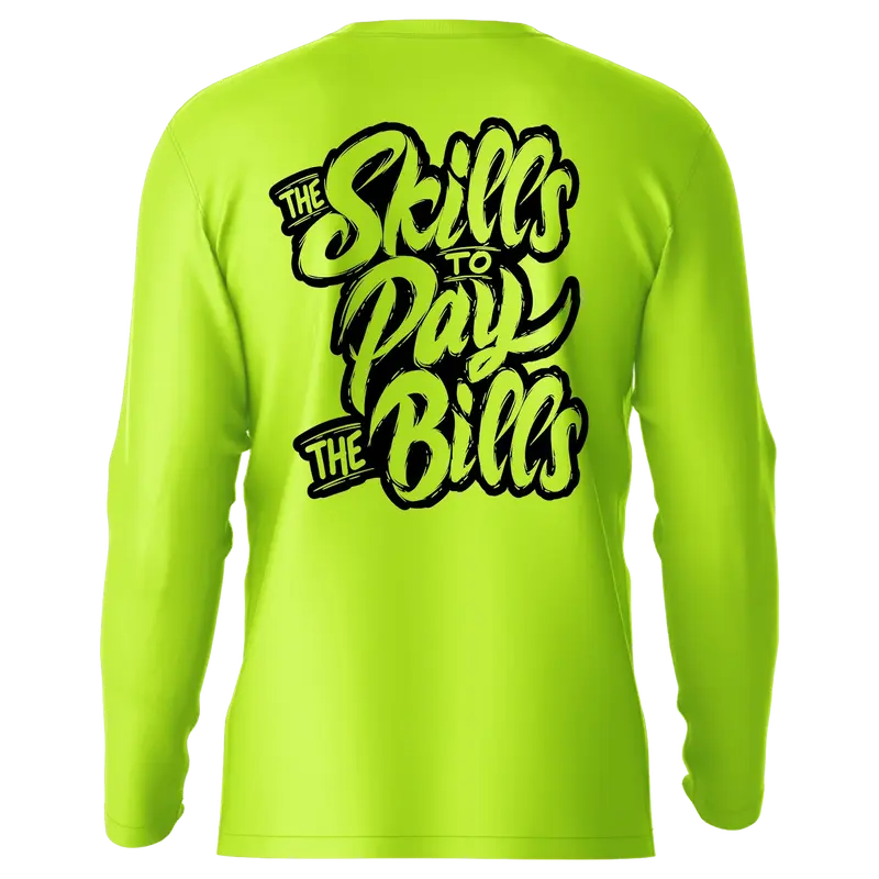 Skills - Hi-Visibility UPF 50 Long Sleeve Sun Shirt