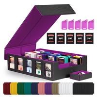 Springtok Trading Card Storage Box with Commander Display , 5-Row Deck Case with Removable Lid; 3900+ Card Deck Box for MTG T...