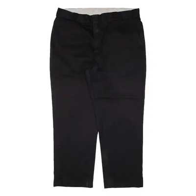 DICKIES Workwear Mens Trousers Black Regular Straight W40 L30