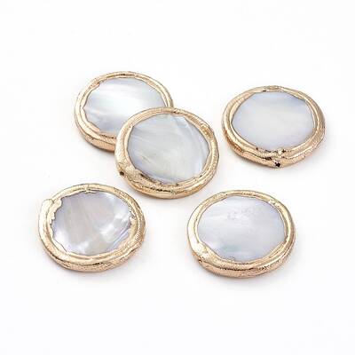 Electroplated Shell Beads