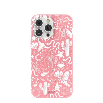 Bubblegum Pink Coastal Rodeo iPhone 14 Pro Max Case